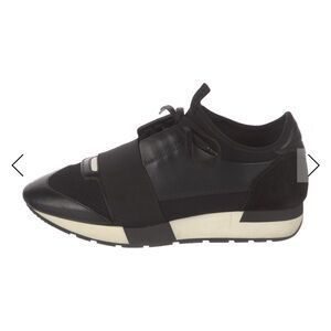 Black and Off-White Runner Sneaker